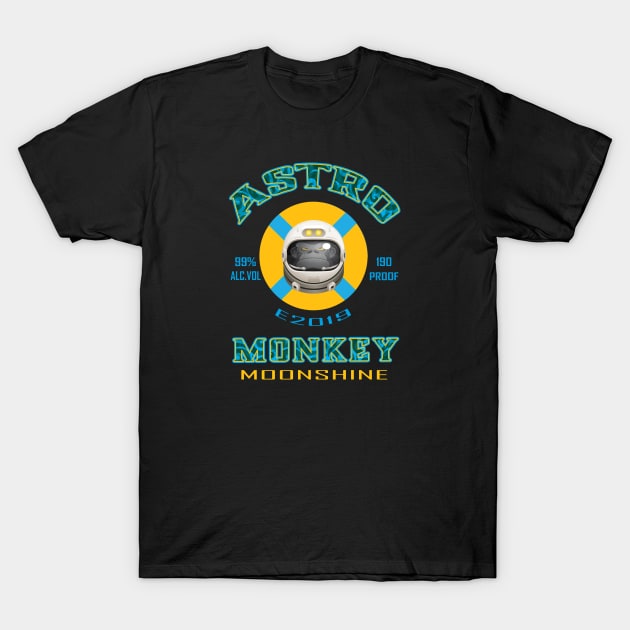Astro Monkey Moonshine 2 T-Shirt by Fuckinuts